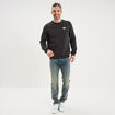 Sweat molleton manches longues Mustang gris fonc&eacute; homme