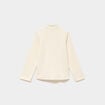 Sweat polaire col camionneur blanc mixte