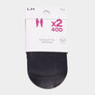 Lot 2 paires socquettes noir femme