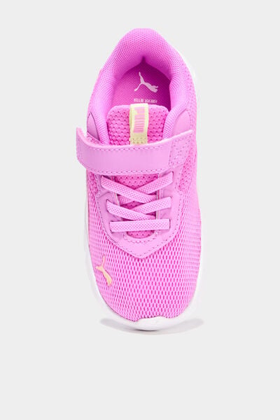 Baskets running scratchs Puma Flexfocus rose framboise fille