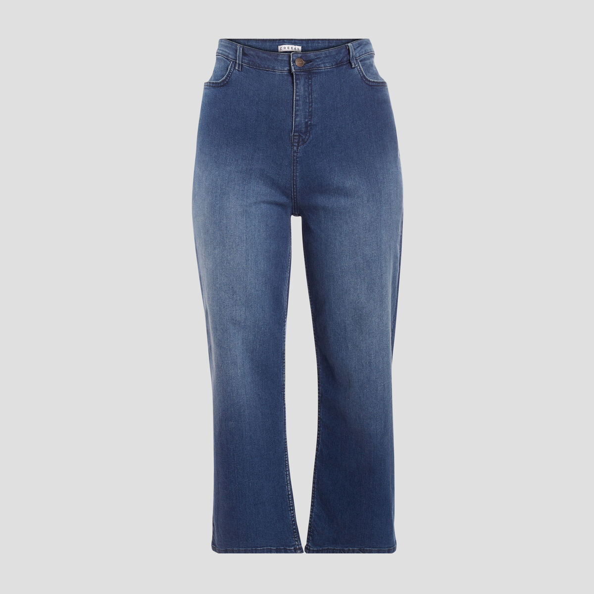 Jeans large taille haute denim stone femme grande taille