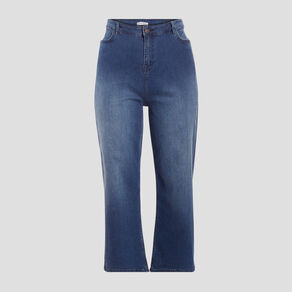 Jeans large taille haute denim stone femme grande taille