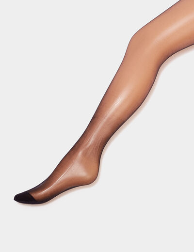 Lot de 3 Collants semi-transparents noir femme
