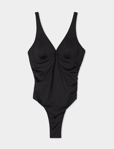 Maillot de bain une pièce grossesse noir femme maternité
