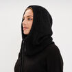 Cagoule tricot&eacute;e noir femme
