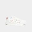 Tennis basses &agrave; lacets blanc fille