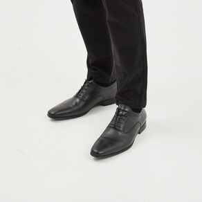Derbies à lacets en cuir noir homme