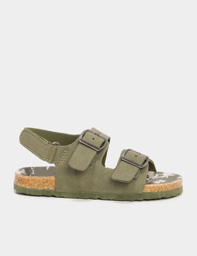 Sandales vert kaki garçon