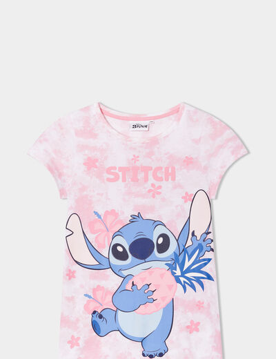 Chemise de nuit courte Stitch rose fushia fille