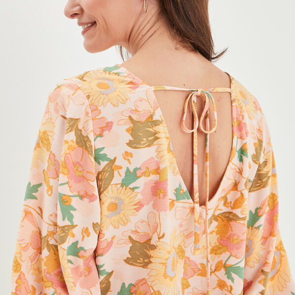 robe evasee manches 34 ecru femme Robe évasée manches 3/4 ecru femme