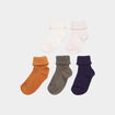 Lot 5 paires chaussettes c&ocirc;tel&eacute;es coton multicolore b&eacute;b&eacute; gar&ccedil;on