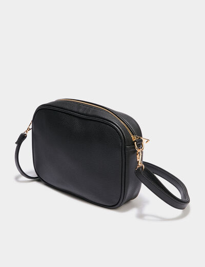 Sac avec 2 bandouli&egrave;res noir femme