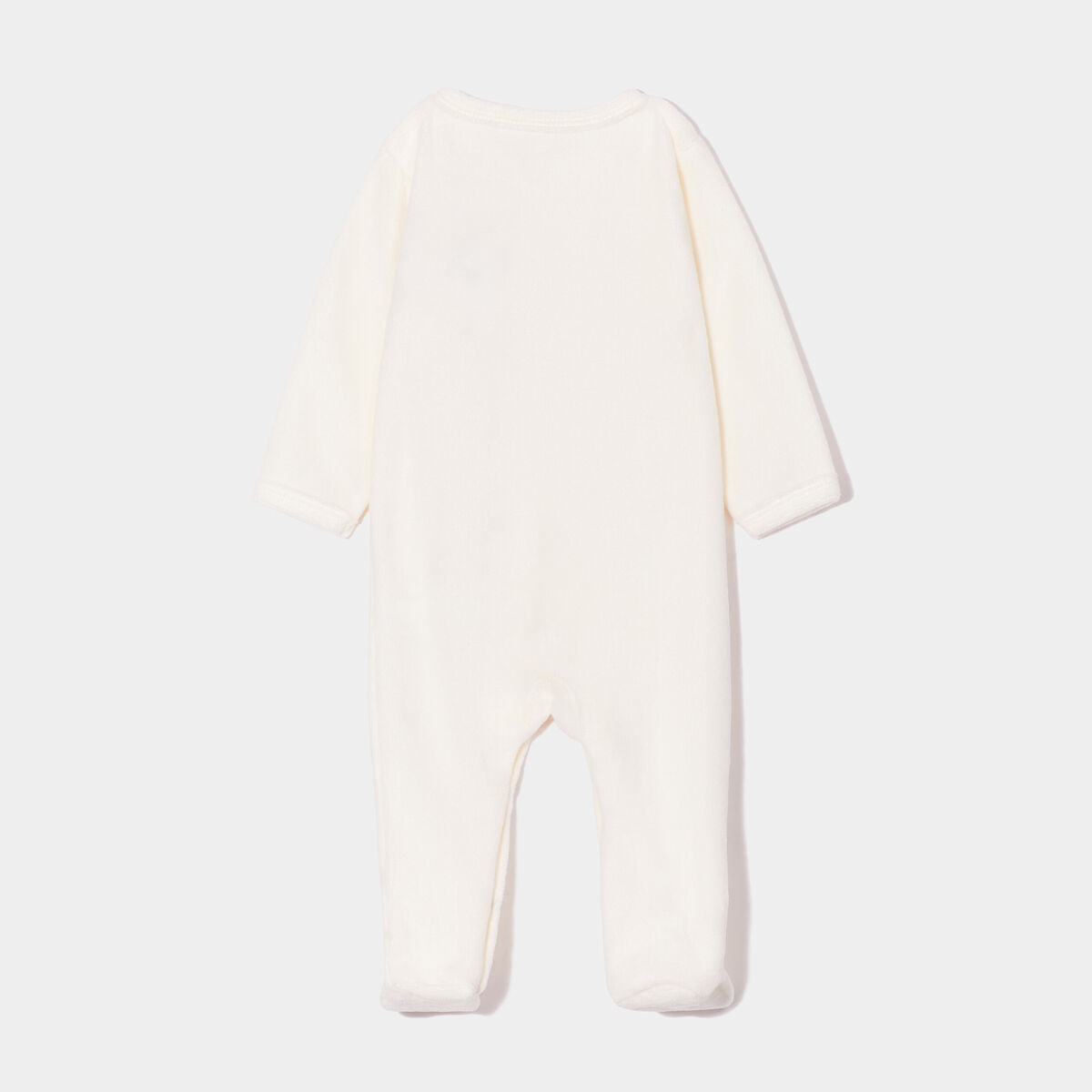 Dors-bien manches longues boutonn&eacute; blanc b&eacute;b&eacute;