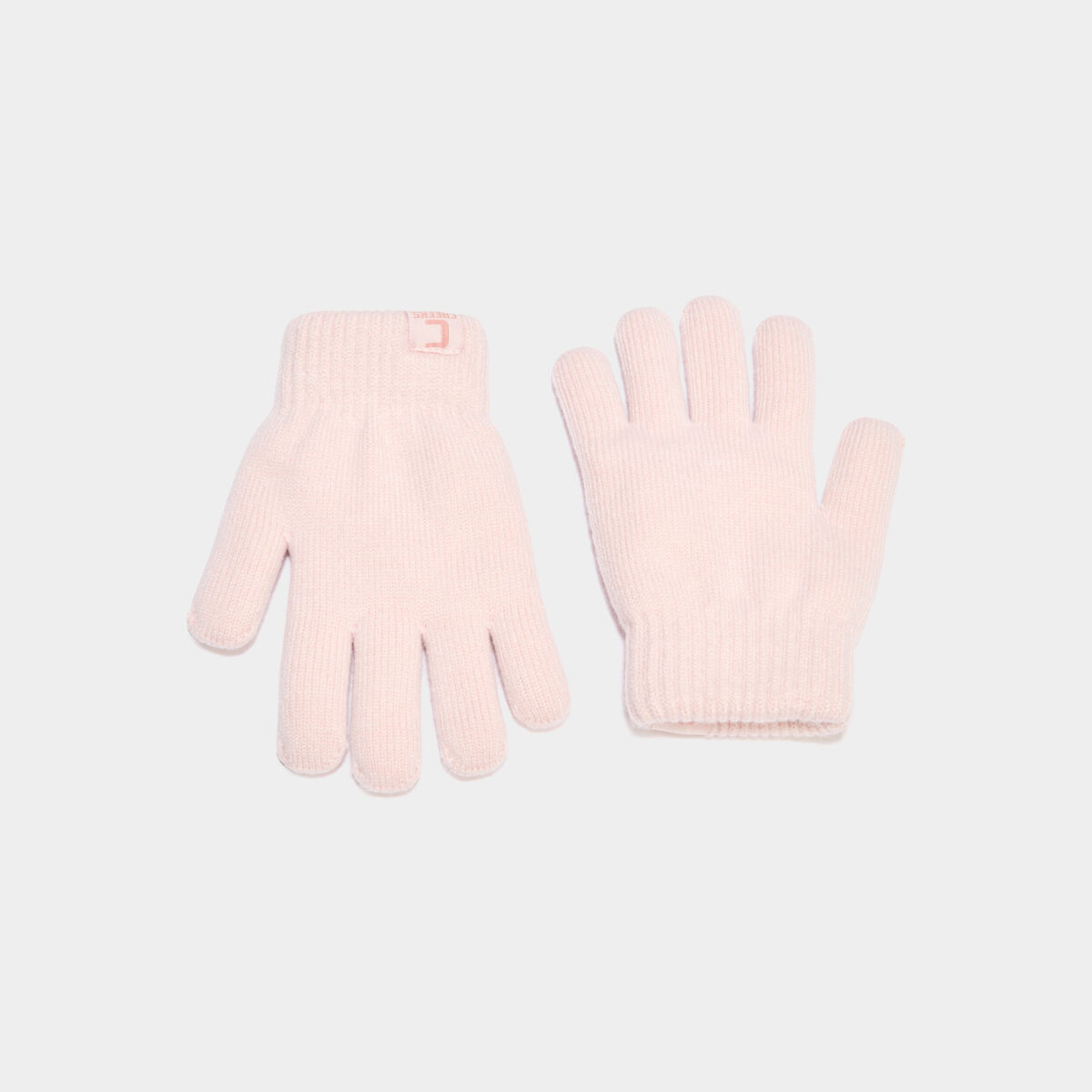 Gants rose clair fille
