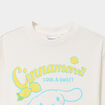 T-shirt coton Hello Kitty Cinnamoroll blanc fille