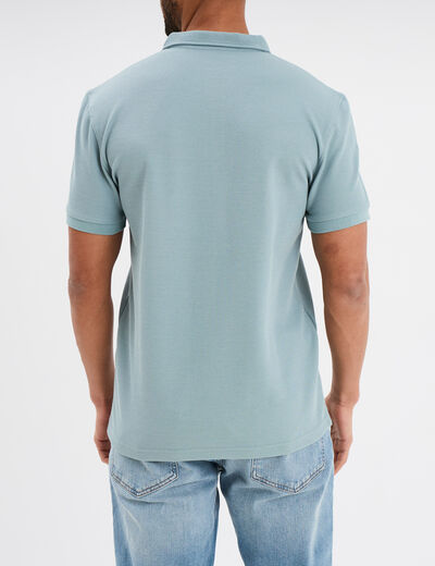 Polo manches courtes gris homme