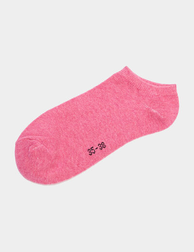 Lot 5 paires chaussettes invisibles rose mixte