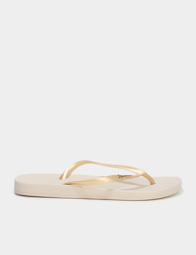 Tongs Ipanema jaune or femme