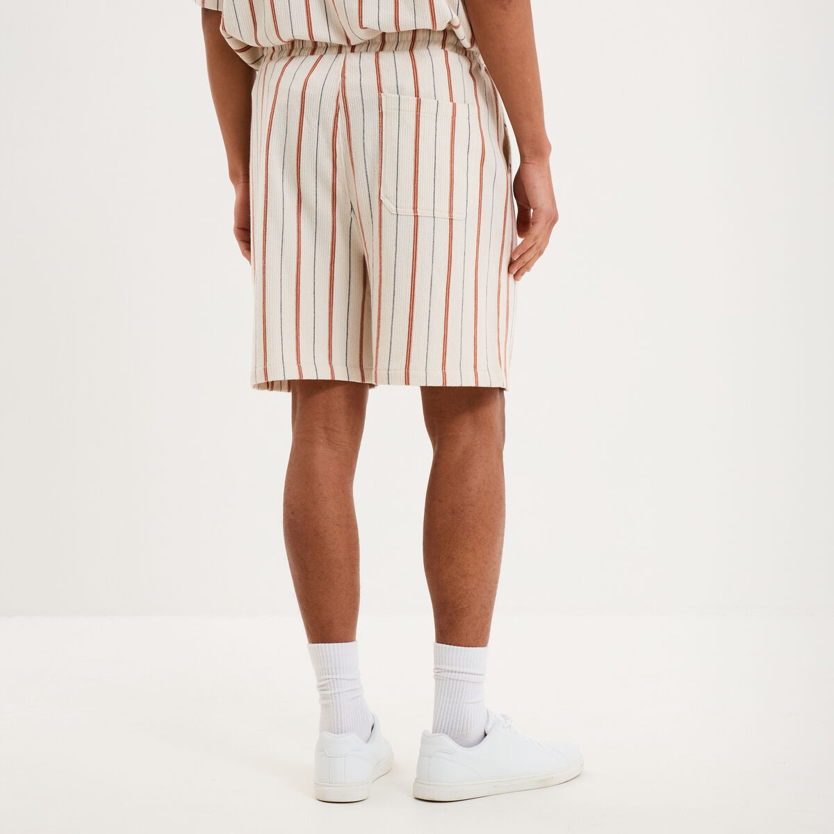 Bermuda chino droit coton blanc homme