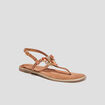Sandales en cuir Mosquitos marron femme