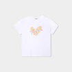 T-shirt F&ecirc;te des m&egrave;res &agrave; message coton blanc femme