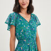Robe midi droite vert femme