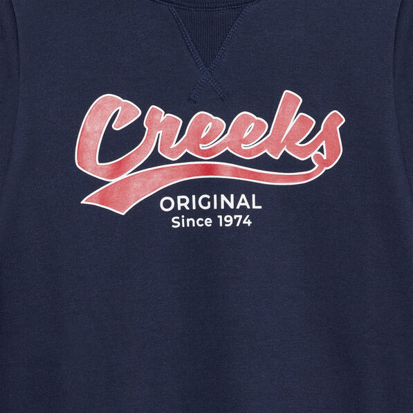 Sweat à col rond Creeks bleu marine garçon