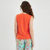 Top à bretelles larges Mosquitos orange femme