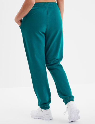 Pantalon de jogging loose vert émeraude femme