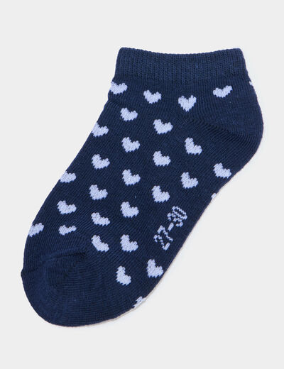 Lot 5 paires chaussettes invisibles multicolore fille
