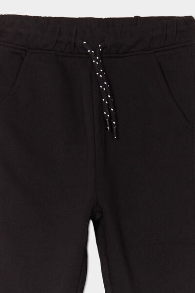 Pantalon de jogging molleton noir gar&ccedil;on