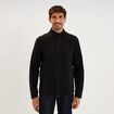 Veste polaire zipp&eacute; col montant noir homme