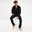 Pull camionneur manches longues noir homme
