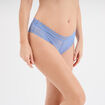 Shorty en dentelle bleu lavande femme