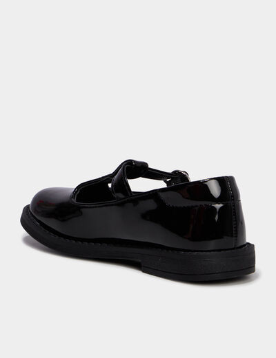 Babies salom&eacute; vernies noir fille
