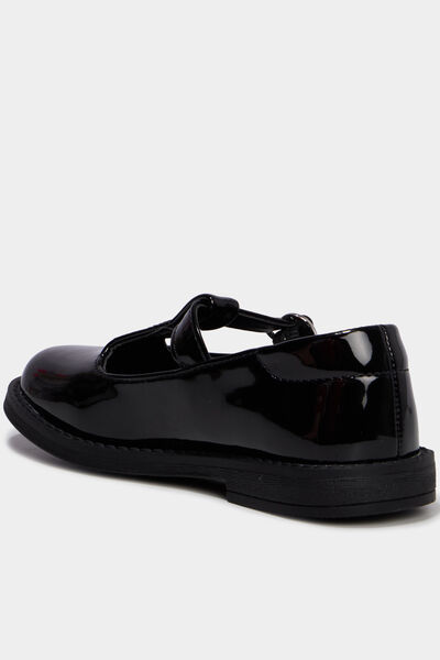 Babies salom&eacute; vernies noir fille