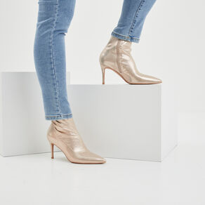 bottines bouts pointus talons aiguilles jaune or femme Bottines bouts pointus talons aiguilles jaune or femme