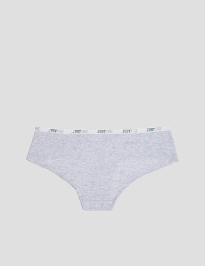 Lot 4 shortys en coton vert kaki femme