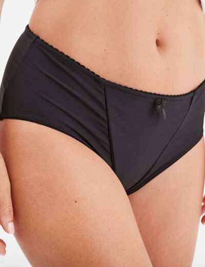 Culotte effet gainant microfibre noir femme