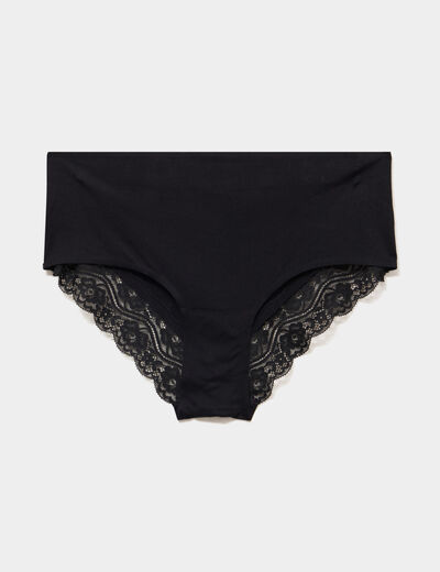 Shorty invisible &agrave; dentelle noir femme
