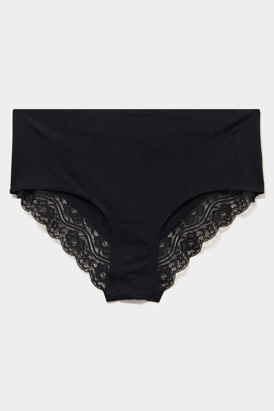 Shorty invisible &agrave; dentelle noir femme