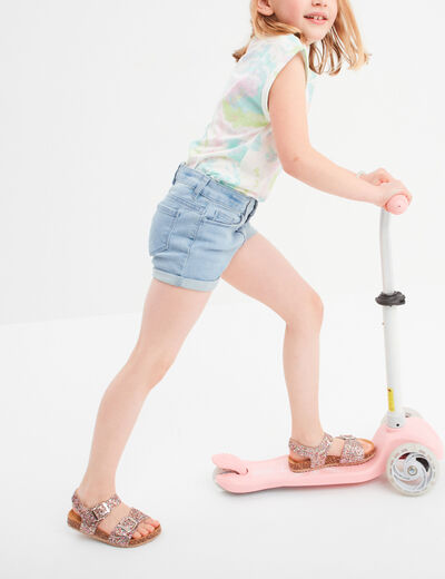 Short en jean denim 5 poches denim triple stone fille