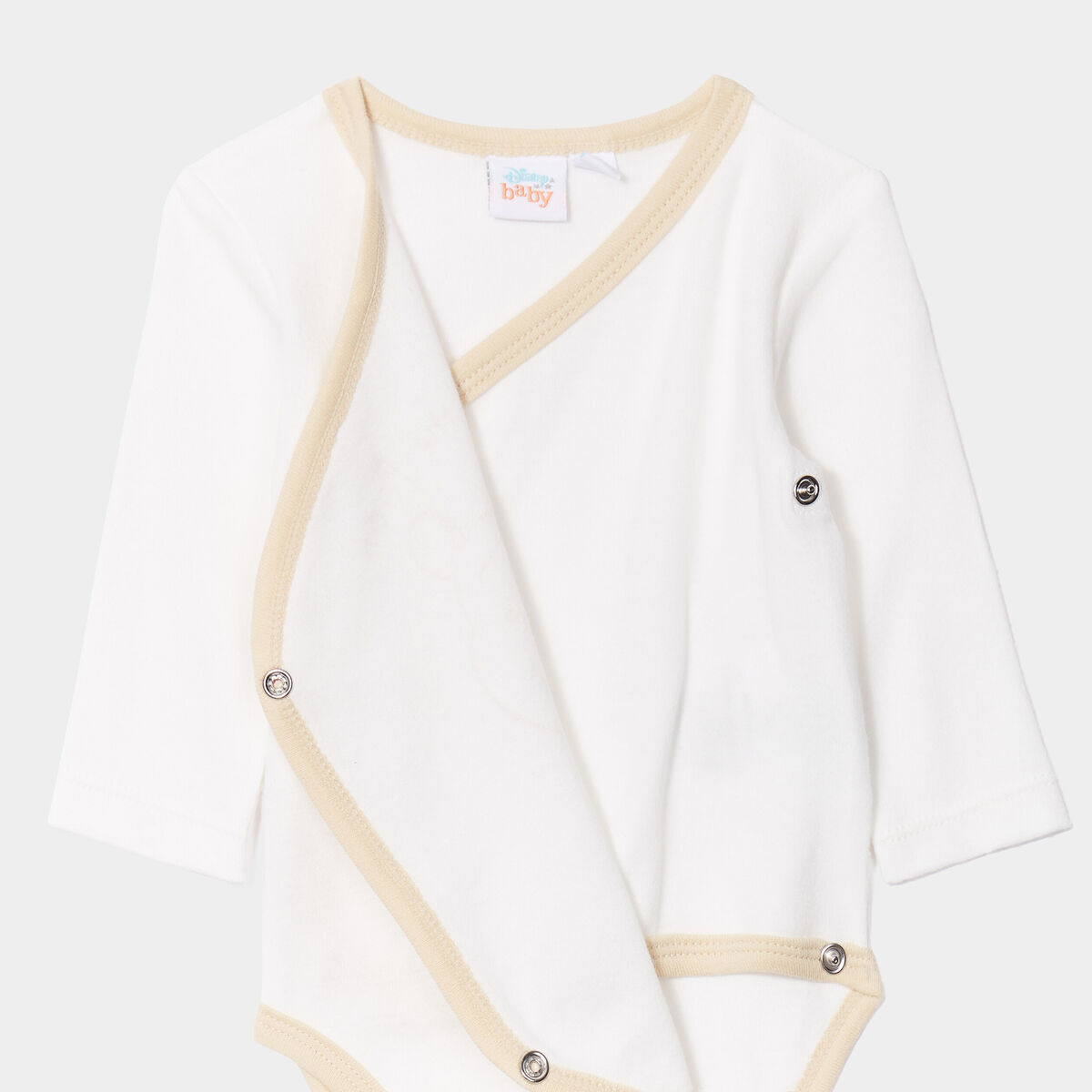Lot 2 bodies croisés coton Winnie blanc bébé