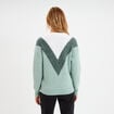 Pull manches longues col rond vert femme