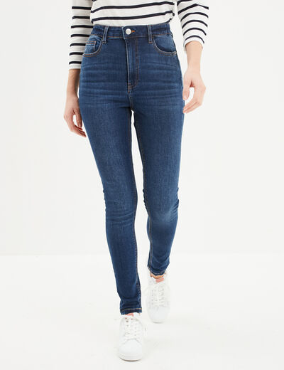 Jeans skinny taille haute denim stone femme