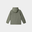 Parka zipp&eacute;e &agrave; capuche vert kaki gar&ccedil;on