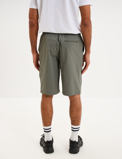 Short de randonn&eacute;e respirant gris homme