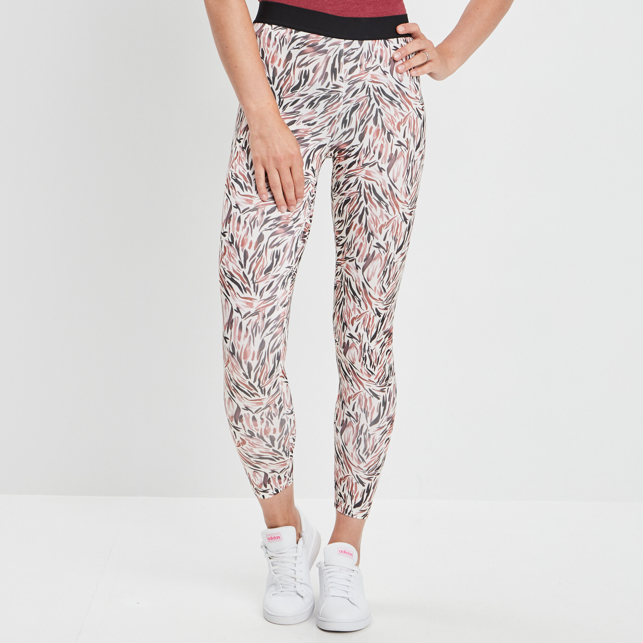Legging Beige femme pas cher pantalon de sport moulant
