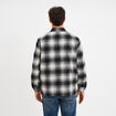 Surchemise 1 poche manches longues gris fonc&eacute; homme
