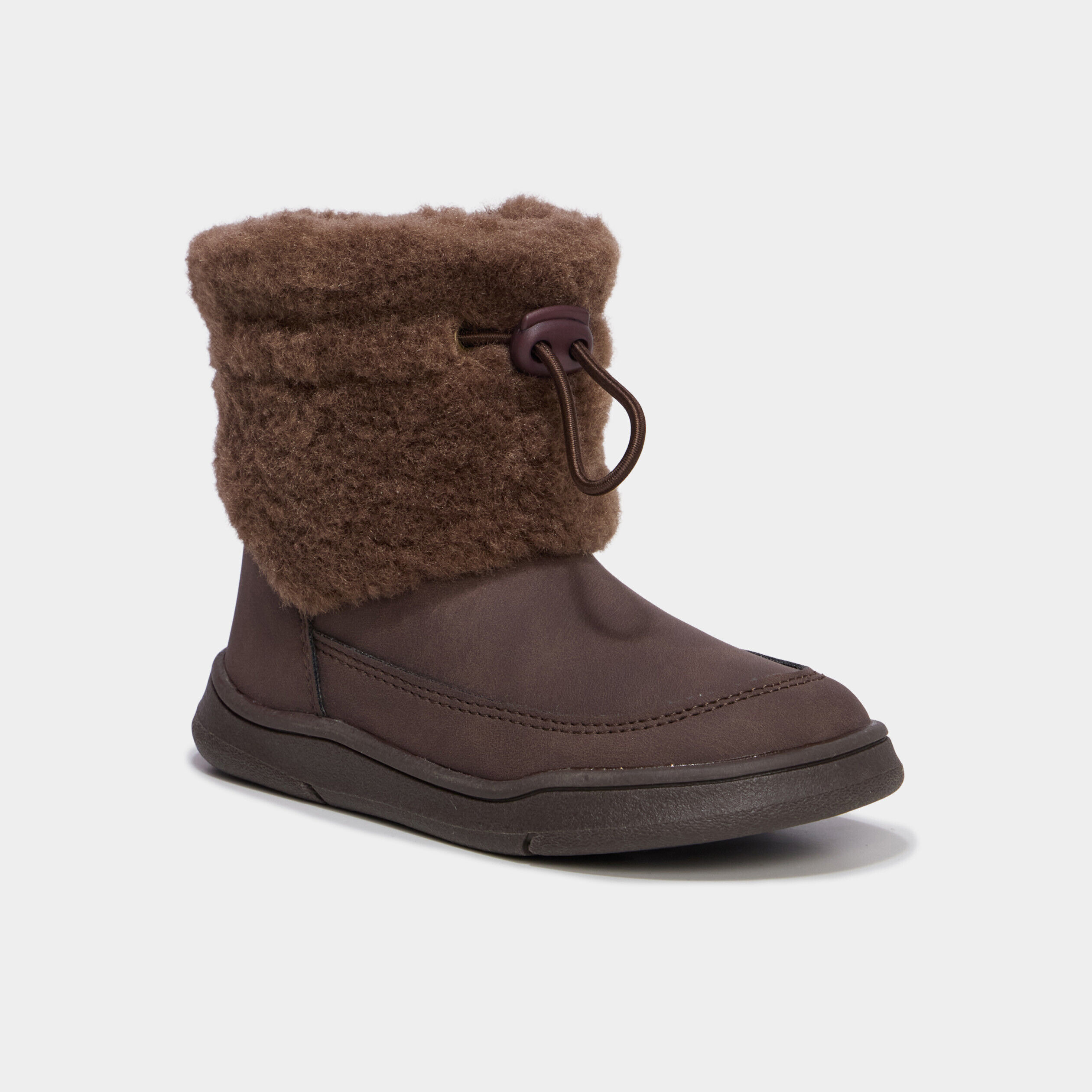Boots fausse fourrure marron garçon TRAPPEUR